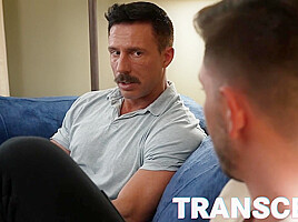 Transcest Trans Cutie Asher James Barebacked By Hot Sexy Muscle DILF