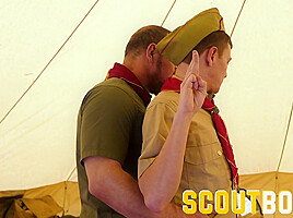 ScoutBoys Cute Hairless Johnny Hunter Fucked Outdoors By Hung DILF