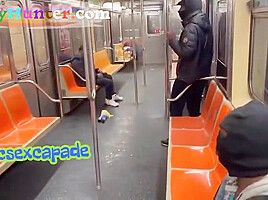 Fs – Nycsexcapade – Public Transit Subway – Flashmob #3por