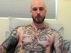 Straight Tatted Guy Biggest Pecker