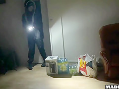 Thief Caught And Fucked At Home To Escape The Police !!!